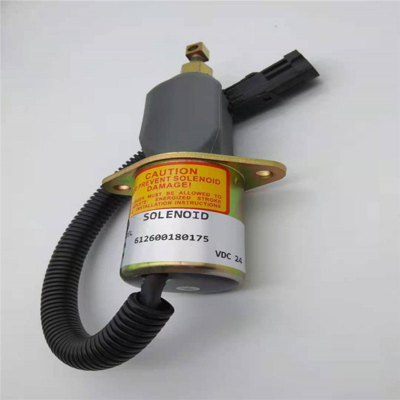 612600180175 Endmagnetventil-Sitz für Rad-Lader-Maschinenteil-Schwarz-Stecker DOOSAN DX50