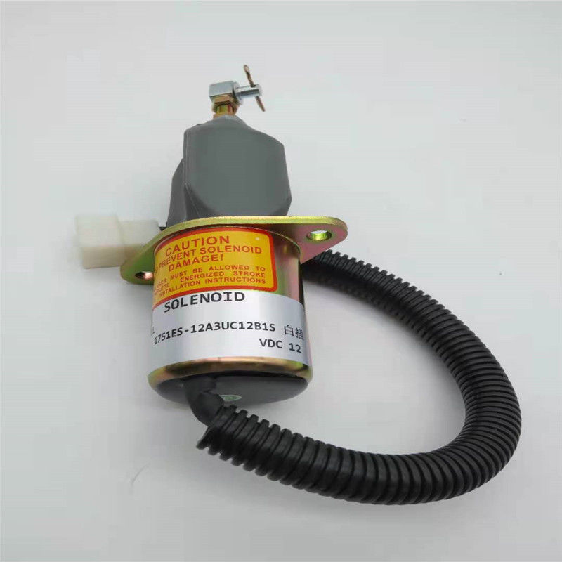 Stoppen Sie Magnetventil 1751ES-12A3UC12B1S passen für weißen Stecker 12V YANMAR SA-4673-S 60-5